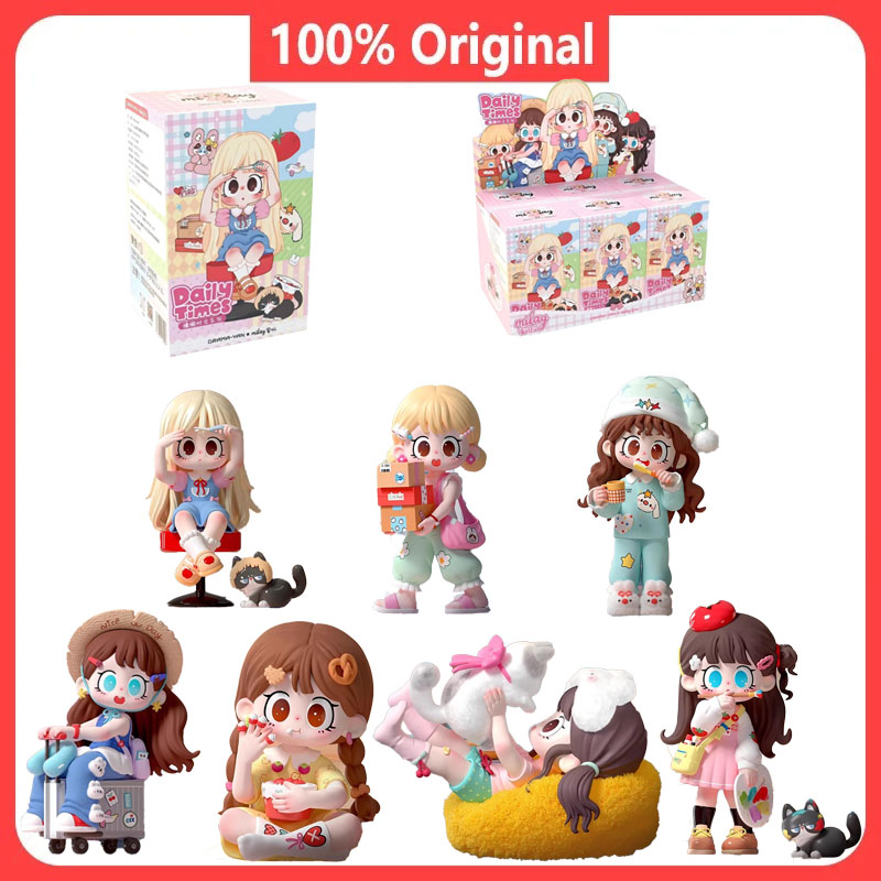 Model Kit Anime Girl - 本物のミレーV3デイリータイムズシリーズブラインドボックスフィギュアアニメタイドトイズカワイイミレー怠惰な時間シリーズブラインドボックストイキッズギフト