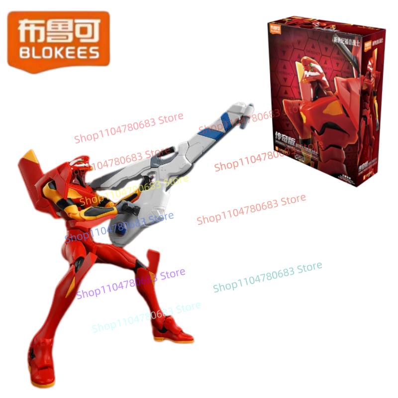 Model Kit Eva - ニューブローキーズ ビルディングブロック レジェンドエディション、エヴァンゲリオンEVA TV版ユニット02、組み立てモデル、可動式ロボットおもちゃギフト