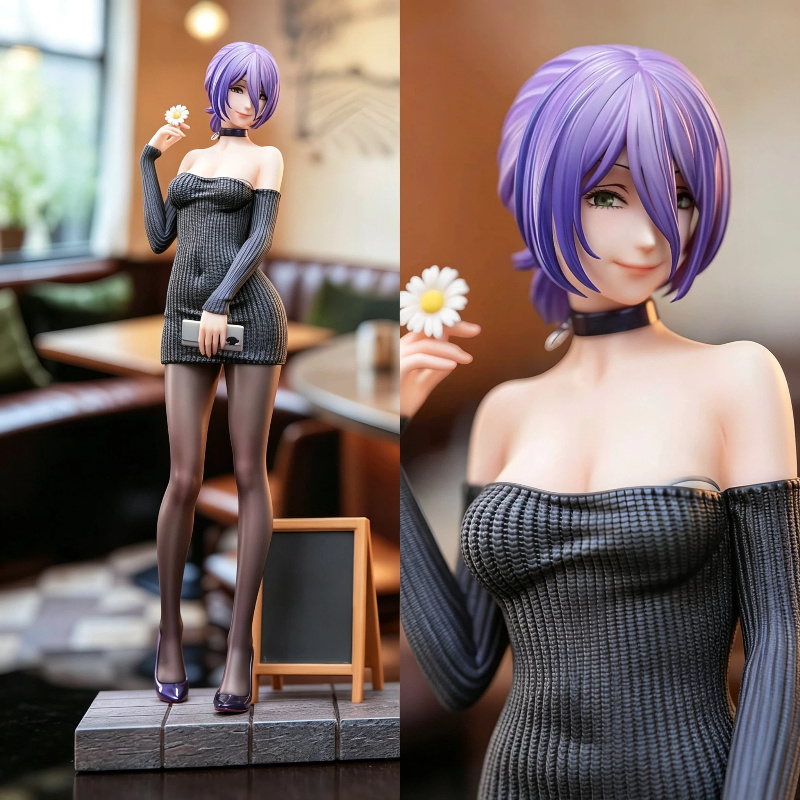 Model Kit Lancelot - 30cm チェンソーマン レゼ シースルーパンティストッキング ニットドレス アニメフィギュア