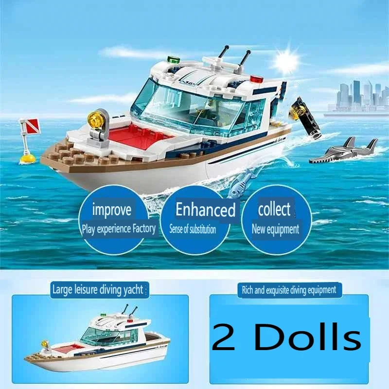シティシリーズ 60221 サンシャインダイビングヨット シ - Model Kit Yacht のレビューと価格